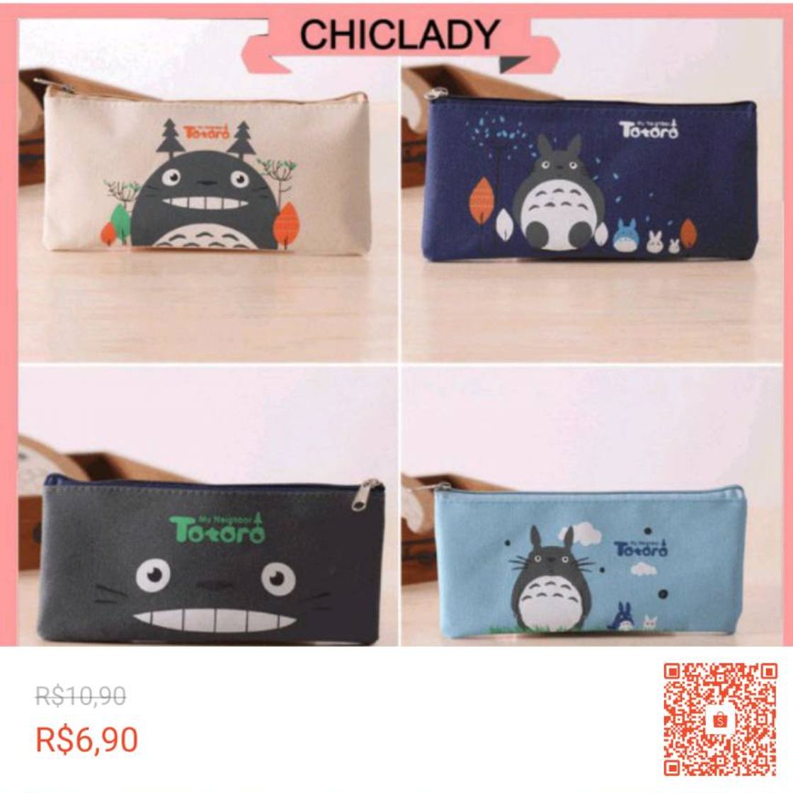 Producto Estojo retangular Totoro