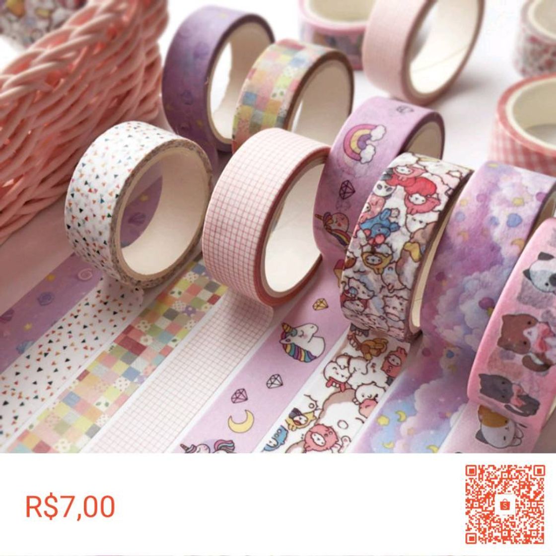 Producto Fita adesiva washi tapes para decoração