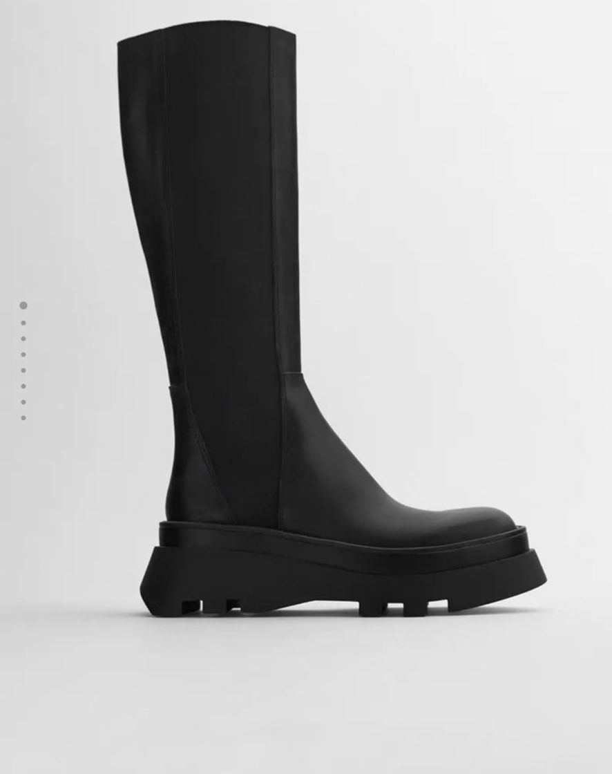 Social BOTA PLANA PIEL SUELA TRACK | ZARA Estados Unidos de ...