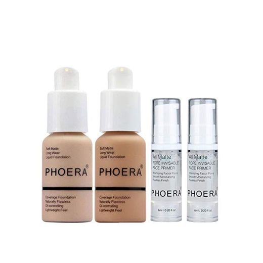 PHOERA 30ml Bases de maquillaje Correctores Concealer Foundation