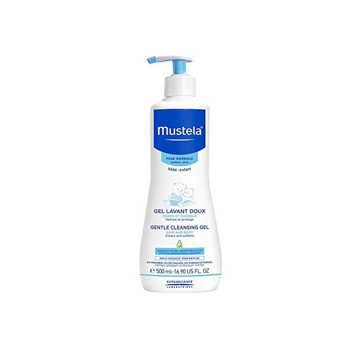 Product Mustela – Gel de limpieza suave para bebé, juego de 3 unidades Talla