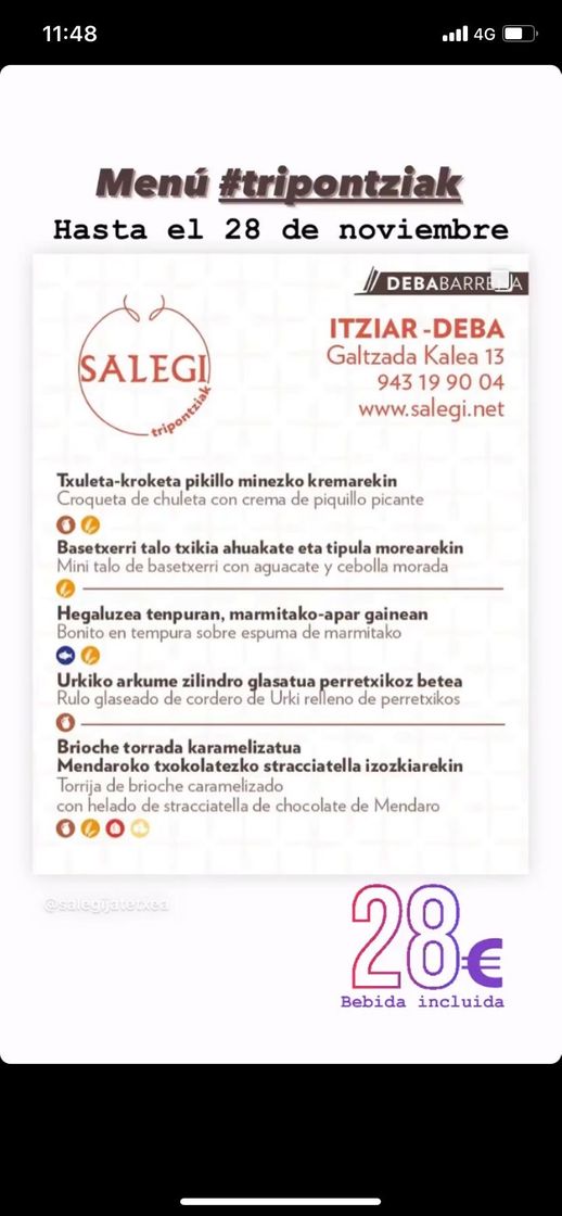 Restaurante Salegi jatetxea