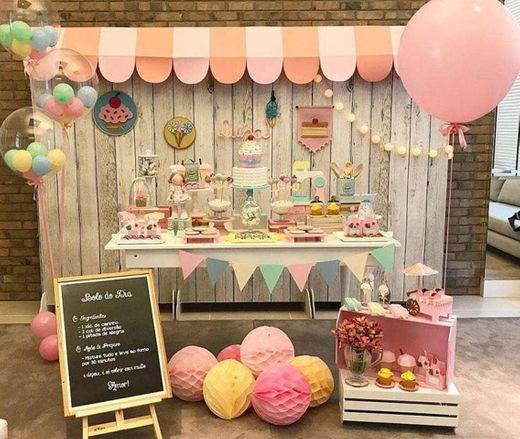 Festa tema patisserie (confeitaria). 🍭🍬🧁🍩🍫