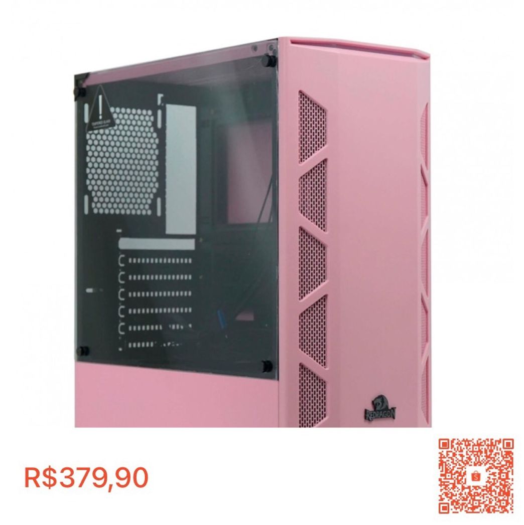 Moda Gabinete Gamer Rosa