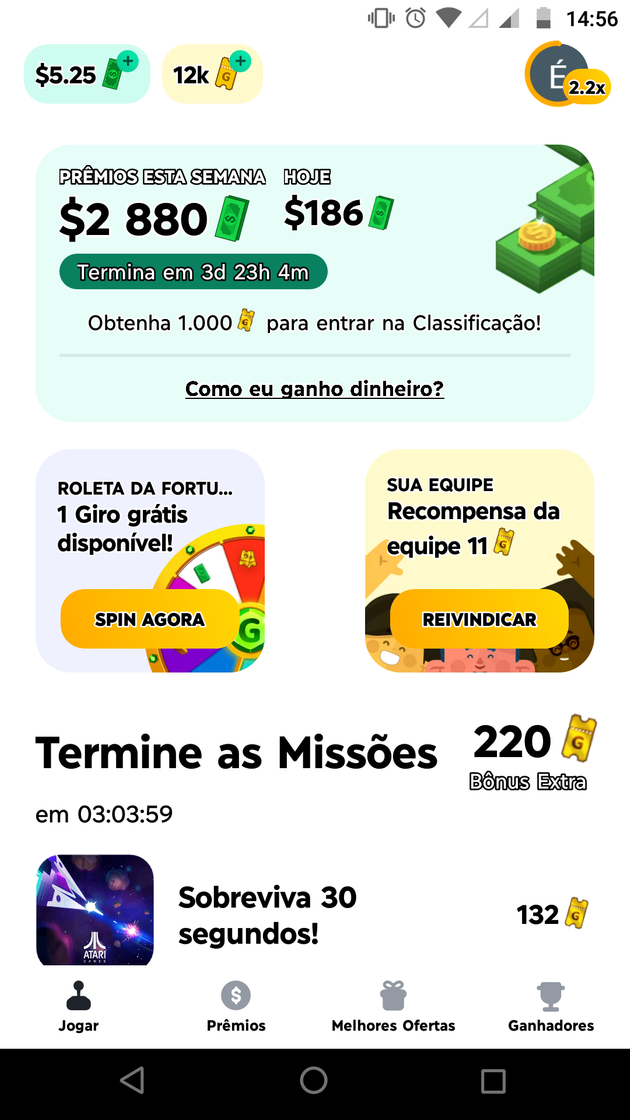 App GAMEE Prizes - Play & win cash