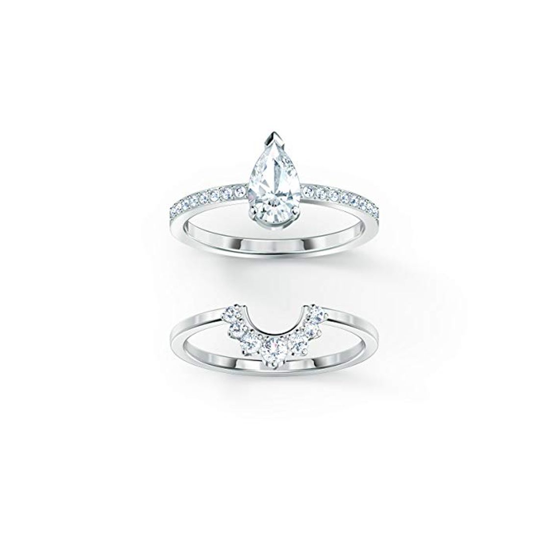 Fashion Swarovski Attract Pear Ring Set