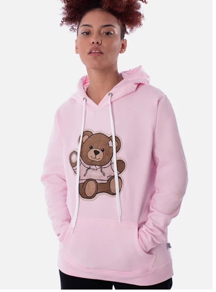 Moda Moletom Canguru Approve Bear by Picon Rosa Quartz - Approve