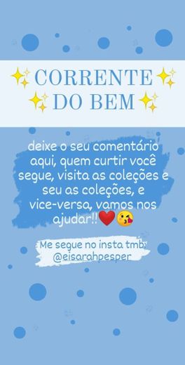 ✨CORRENTE DO BEM✨