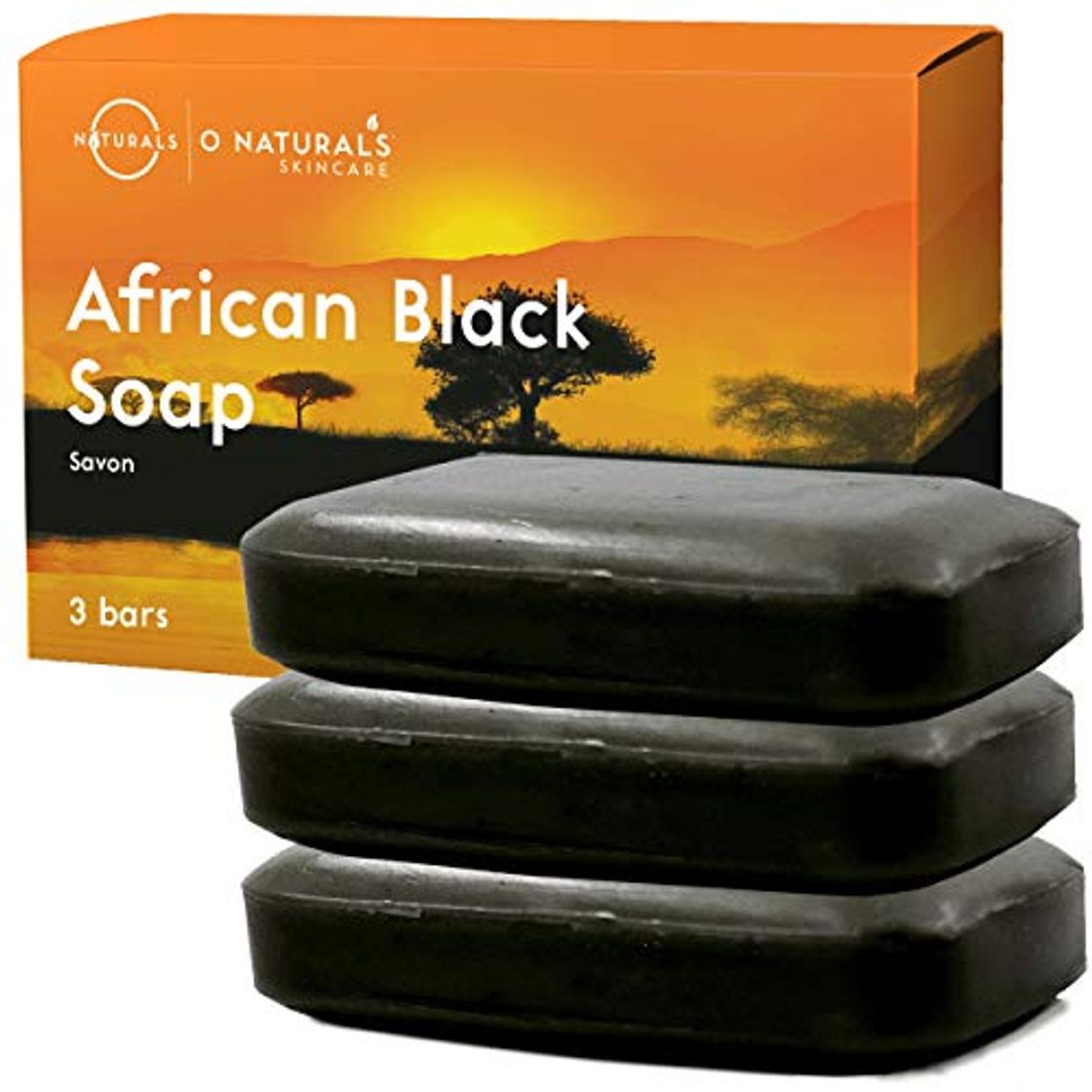 Products Jabón Africano Natural Negro Facial Cuerpo y Manos Limpieza Exfoliante Vegano Detox Para Acné Psoriasis Eccema Minimiza Poros Puntos Negros con Aceites Esenciales Terapéuticos Para Hombre Mujer 340 Gr