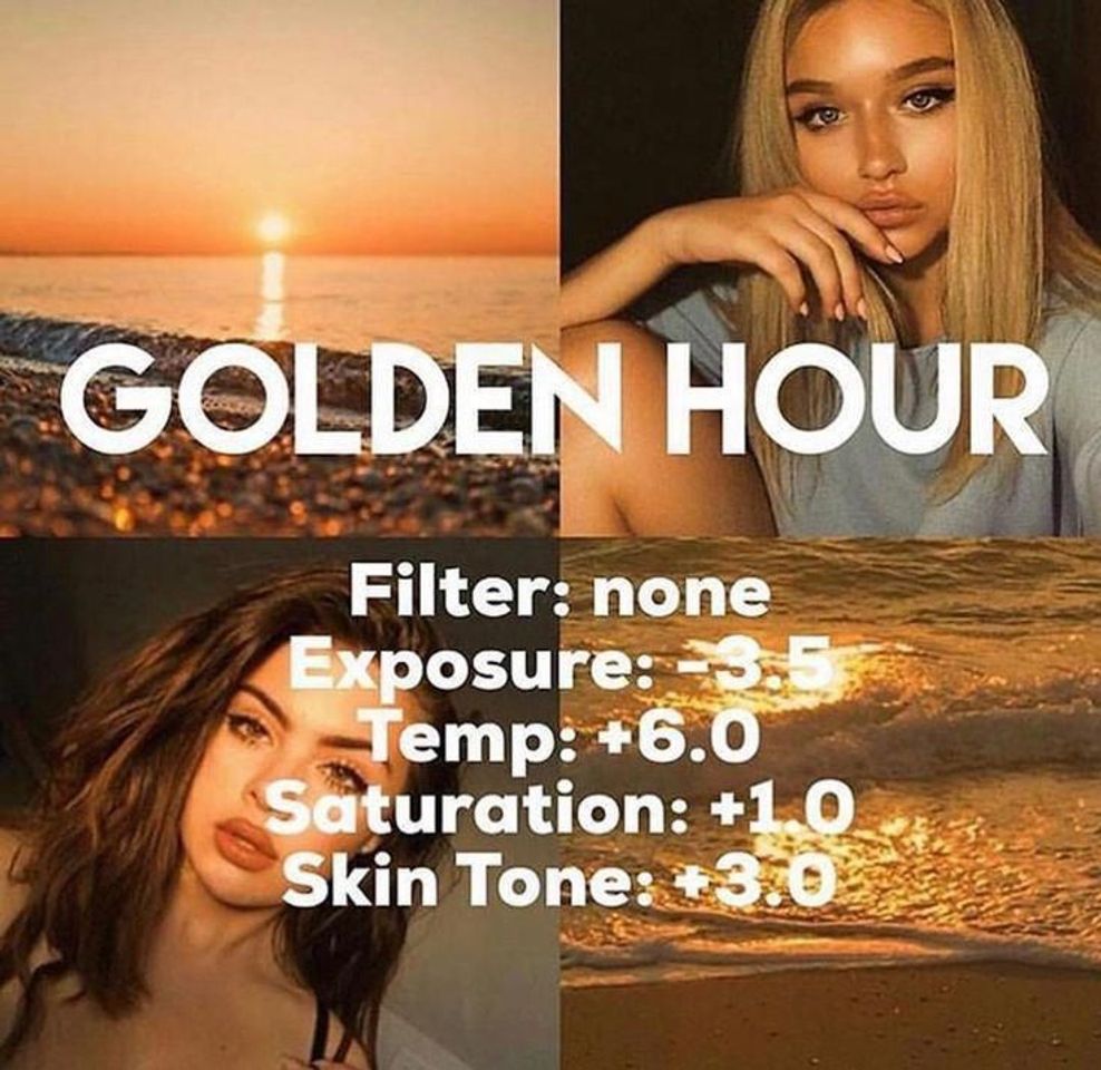 Fashion Golden Hour Filter