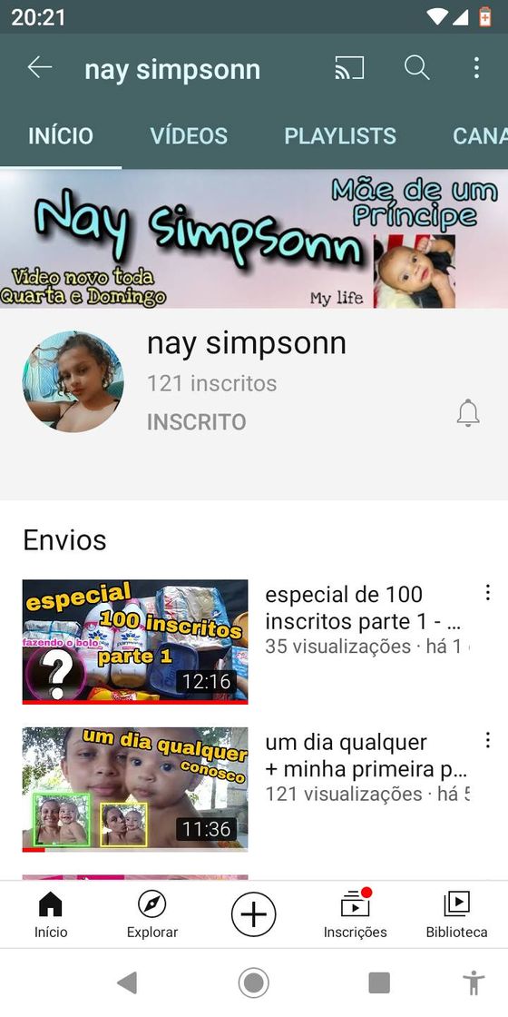 Fashion Meu canal do YouTube, tenho 16 anos e um bebê de 5 meses