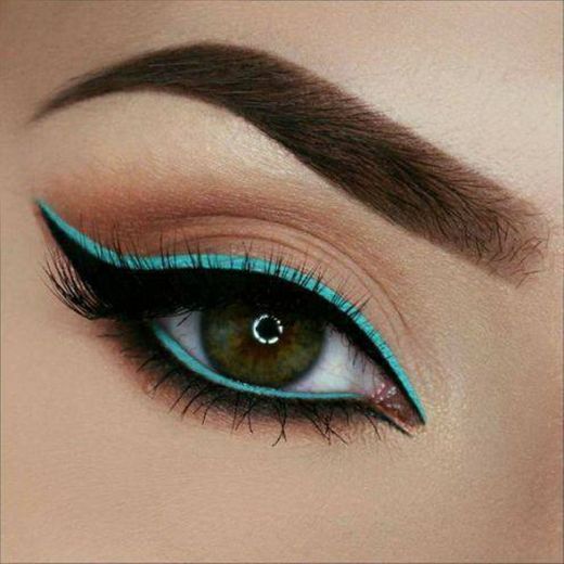 Outlined turquoise