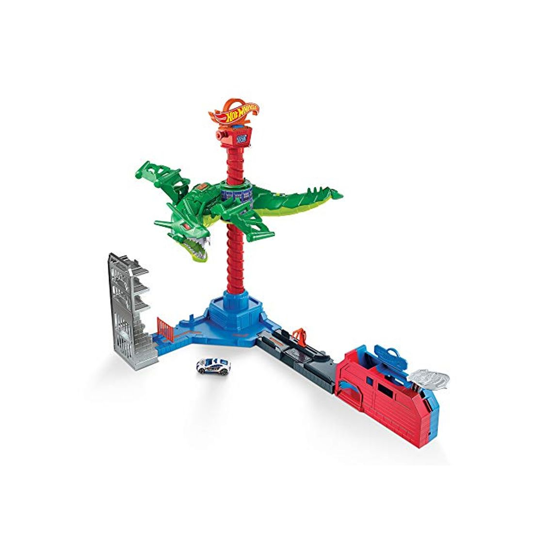 Product Hot Wheels Dragón Robótico, pista de coches de juguete