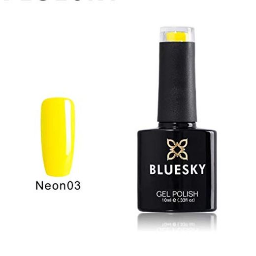 Shellac Nails por Bluesky neón Canarias Shellac Gel Amarillo 10ml