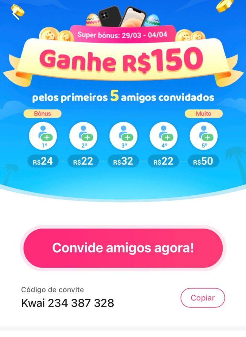 Social Aplicativo para ganhar dinheiro 