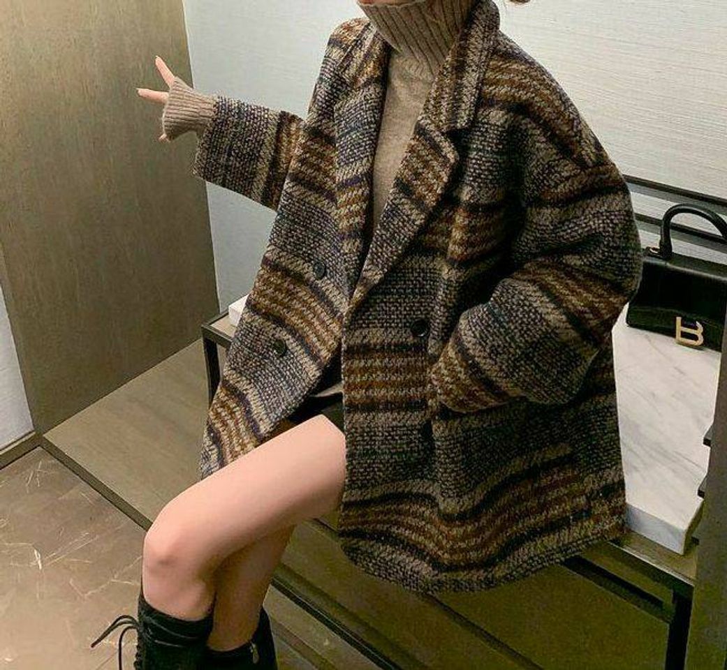 Social Checked coat