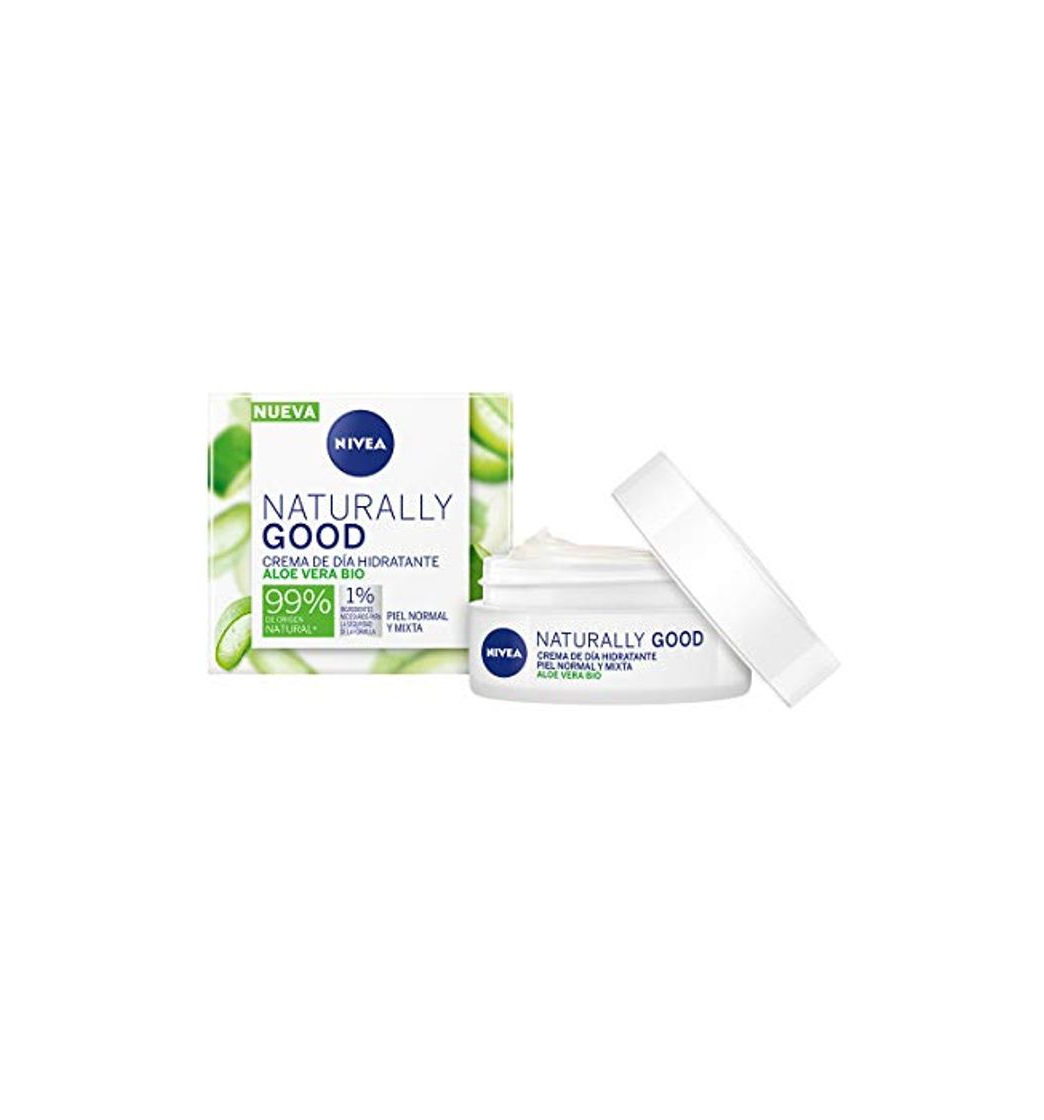 NIVEA Naturally Good Crema de Día Hidratante con Aloe Vera Bio