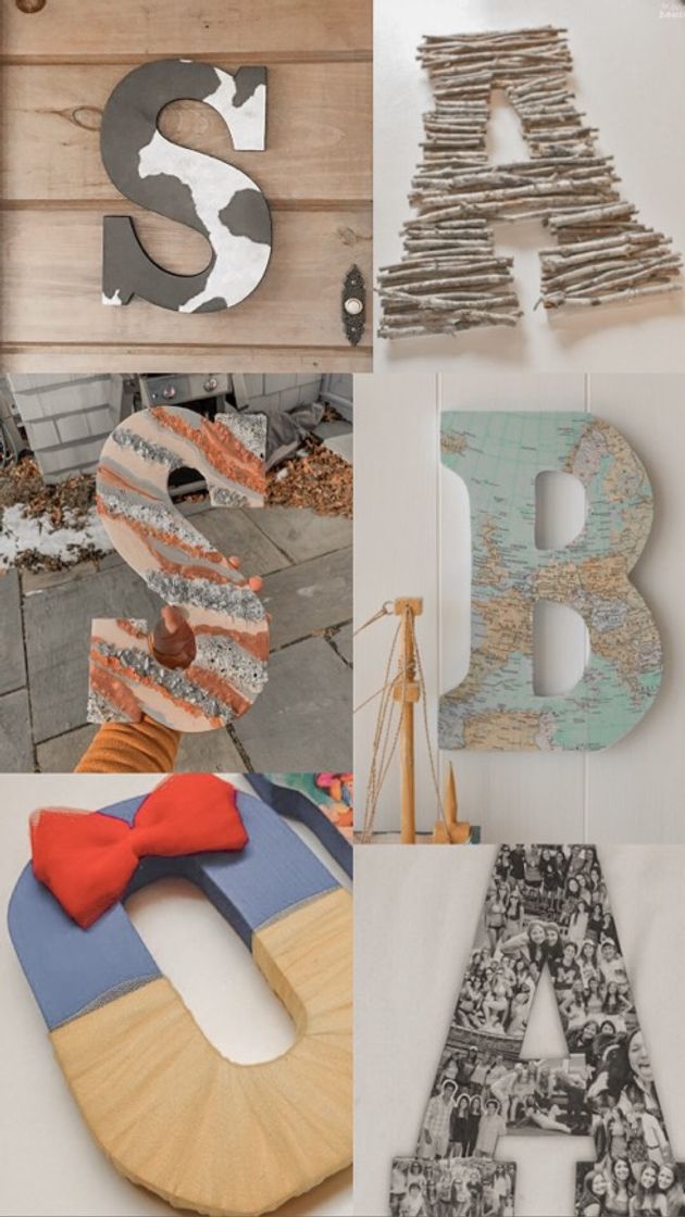 Social Besch Letras de Madera mayúscula Decorativa 15cm