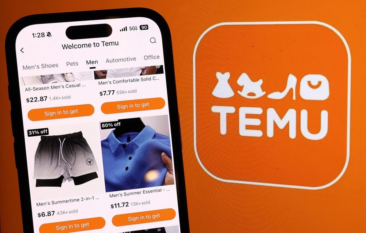 App Temu - Compra como millonario.