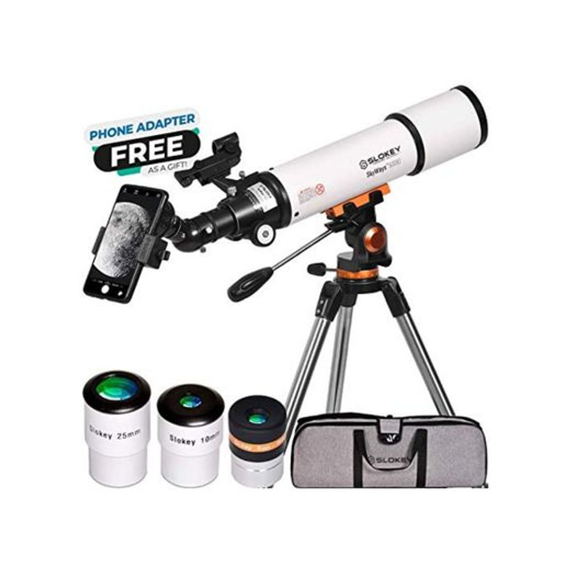 Product Telescopio Astronómico Profesional para Adultos Principiantes - Portátil y Potente 20x-250x