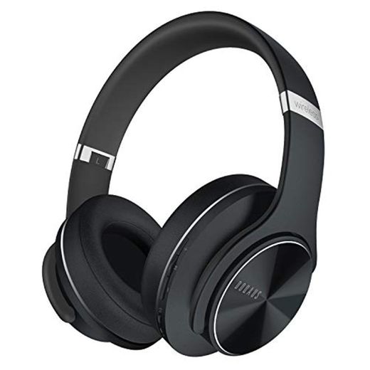 DOQAUS Auriculares Inalámbrico Diadema, [52 Hrs de Reproducir] Hi-Fi Sonido, Cascos Bluetooth