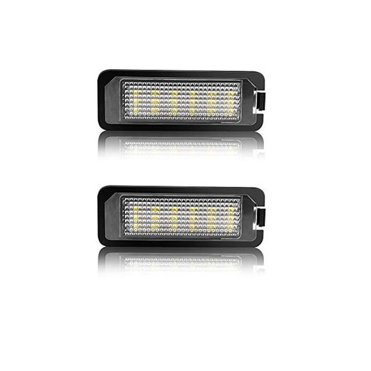 Safego Luz de matrícula LED para Coche Lámpara Número Placa Luces 2835