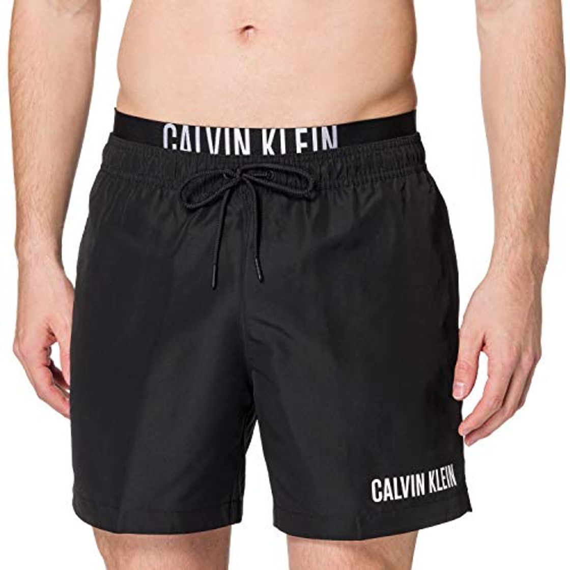 Moda Calvin Klein Medium Double WB Bañador para Hombre