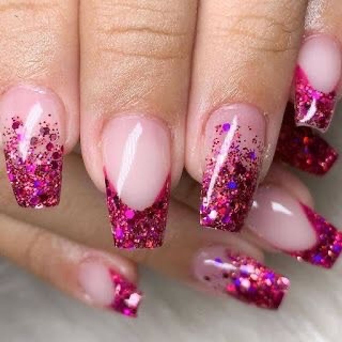 Moda Unhas rosas