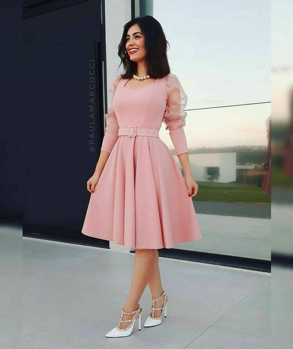 Fashion Vestido rosa🤩