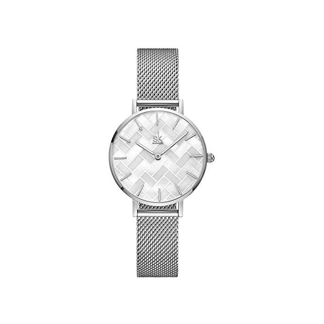 Moda SHENGKE Estrella Relojes para Mujer Reloj Damas de Malla Impermeable Elegante Banda