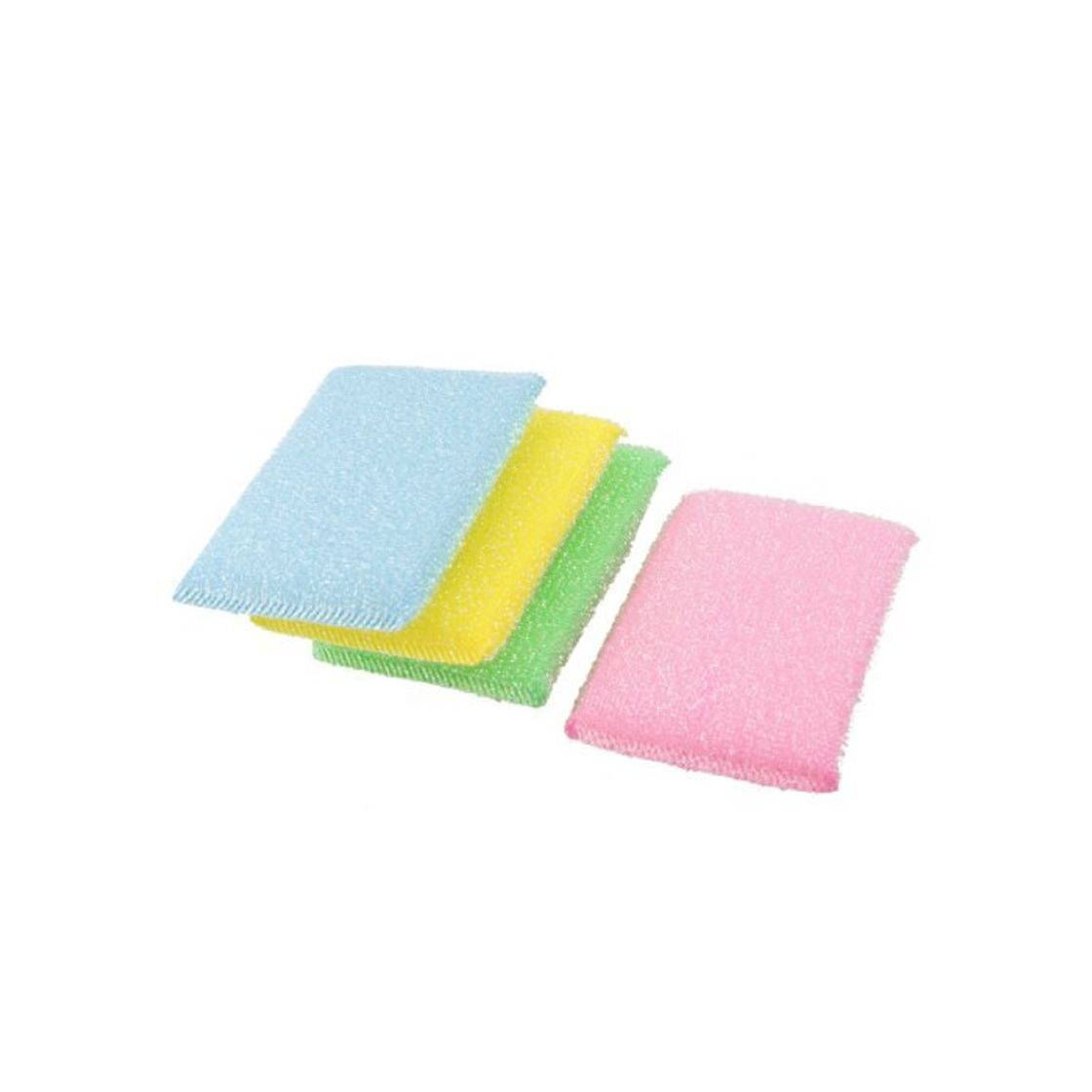 Products Esponja de lavar louça Cup bacia Scrub Pad 4 Pcs cores sortidas