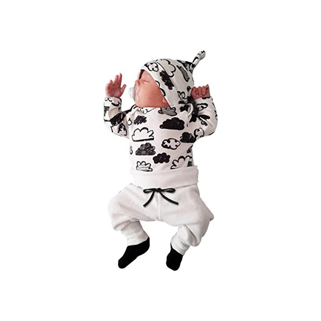 Social Switchali Ropa Bebe Nino Recien Nacido otoño Impresión de la Nube Blusa