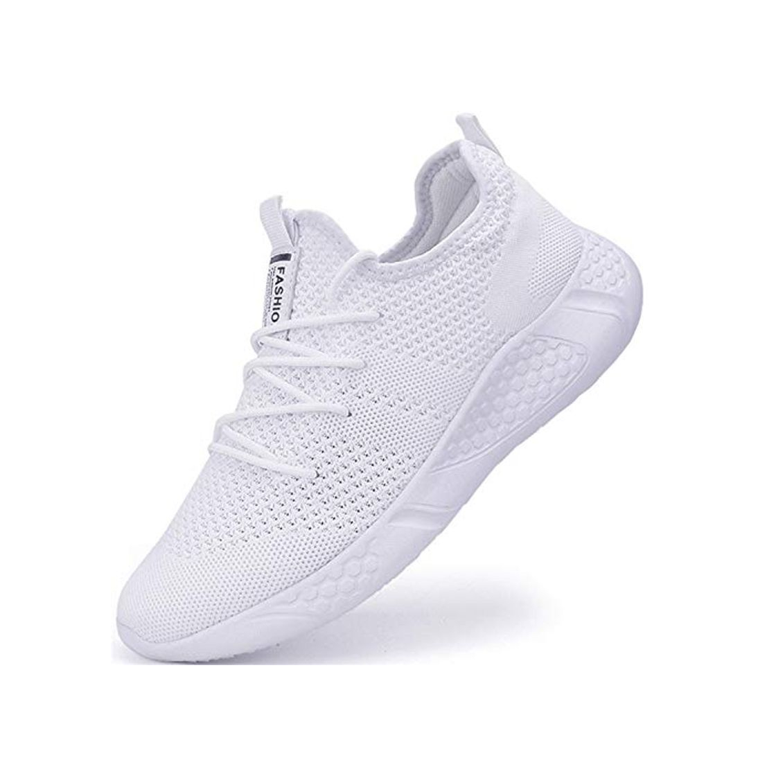 Producto Zapatillas de Running para Hombre Casual Tenis Asfalto Zapatos Deporte Fitness Gym Correr Gimnasio Deportives Transpirables Seguridad Atlético Trekking Bambas Plataform Sneakers Blanco 45 EU