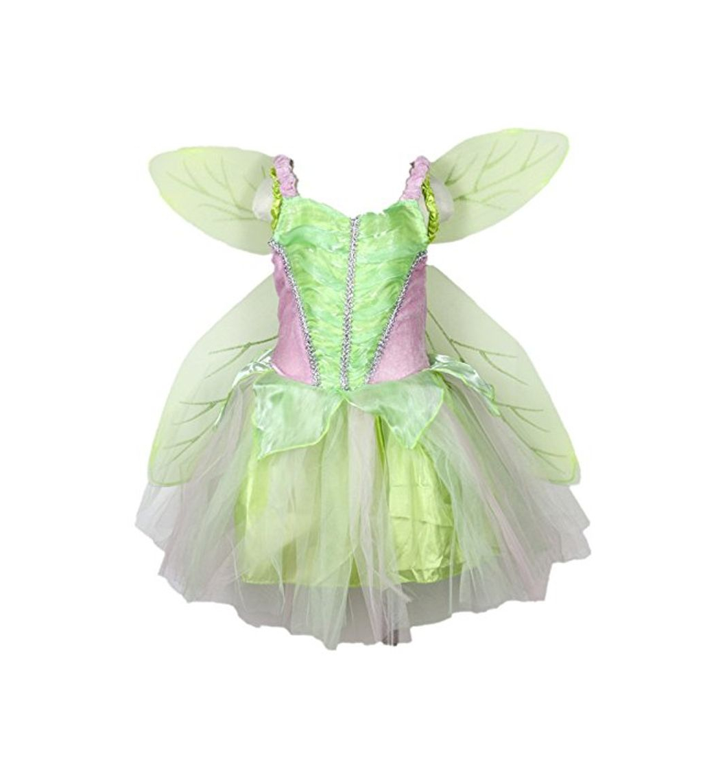 Product Petitebelle Green Fairy Costume Wing Set Party Dress for Girl Clothing 2-8year