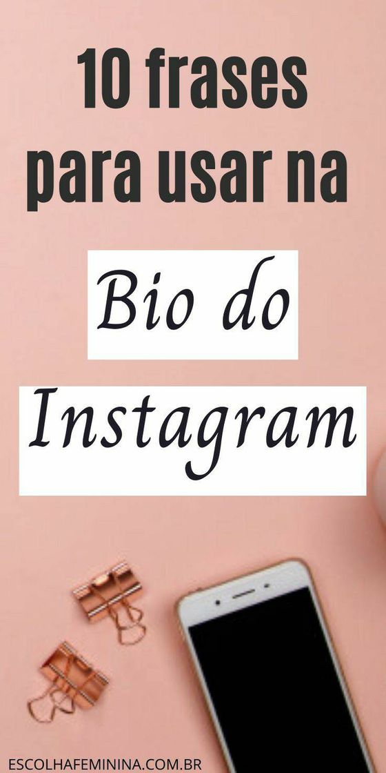 Fashion Frases pra usar na Bio do Instagram 