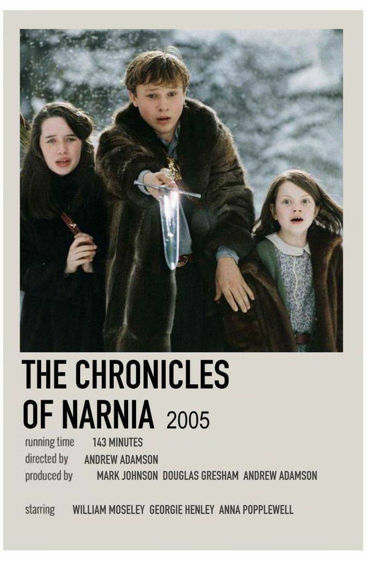 Fashion poster as crônicas de Narnia 