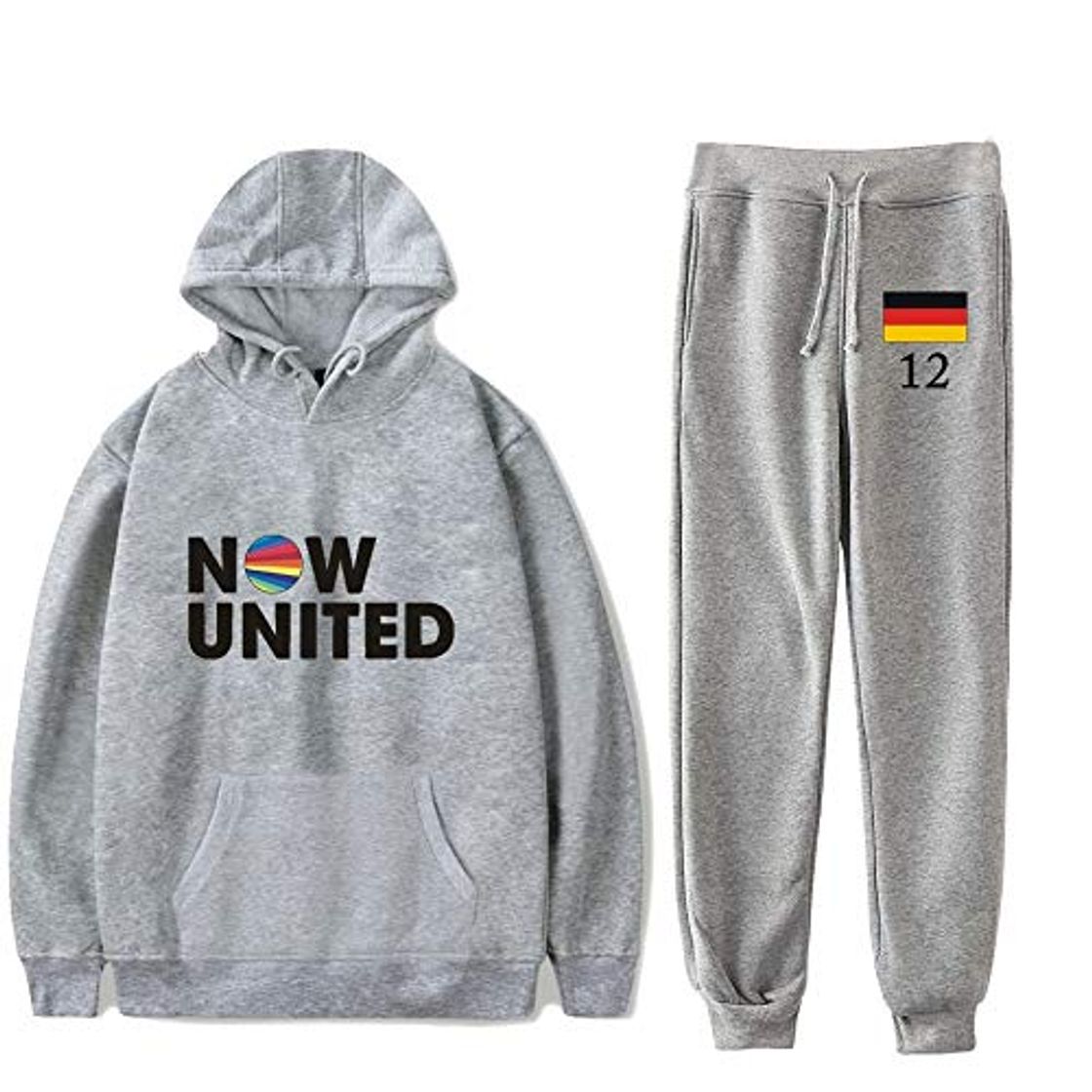 Product WAMNI Fashion 2020 Now United Conjunto de dos piezas con capucha y pantalones largos con la bandera de Alemania Sina Deinert 12 Jersey unisex Harajuku