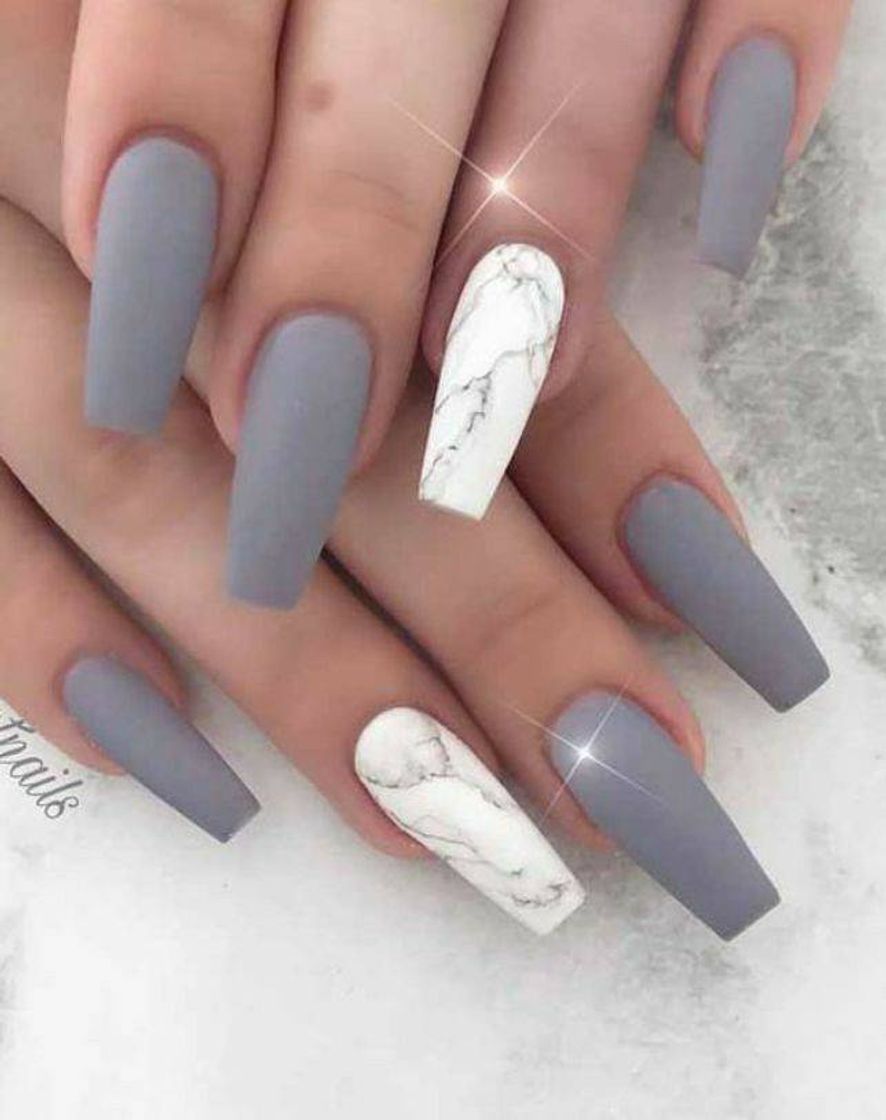 Moda 🥰🌟🖤 Unhas cinza 🖤🥰💅