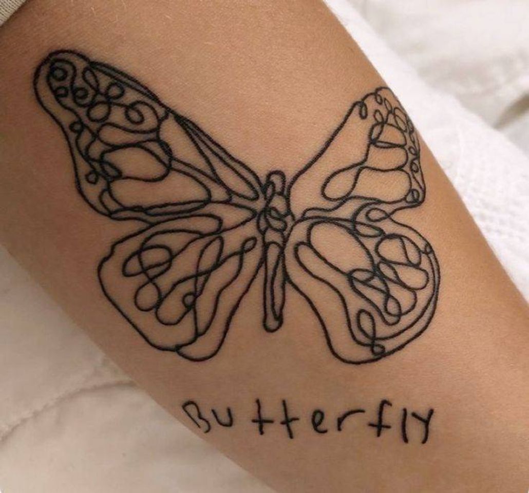 Moda tatuagem butterfly