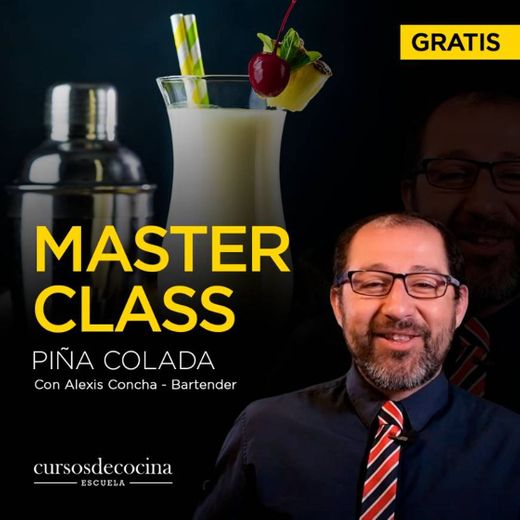Master Class Cómo preparar una clásica piña colada gratis
