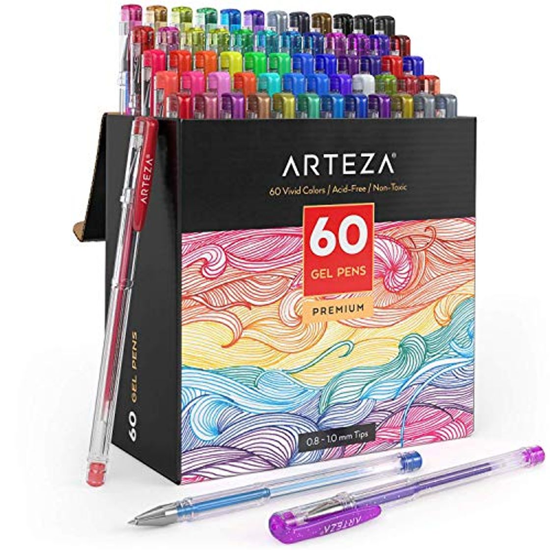 Producto Arteza - bolígrafos de gel, 60 colores individuales, sin ácido ni productos