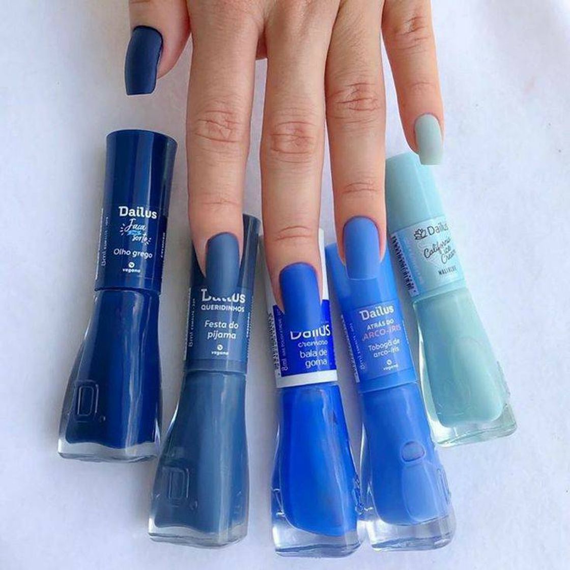 Moda Esmaltes Tons De Azul – Dailus