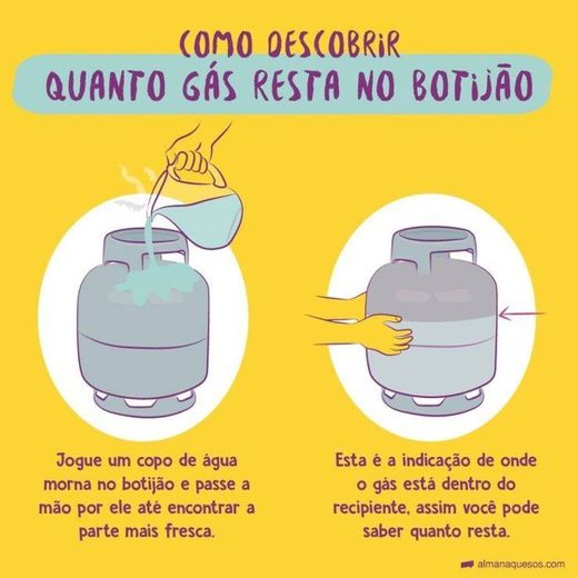 TRUQUE PARA SABER QUANTO GÁS AINDA RESTA NO BOTIJÃO 💢💥