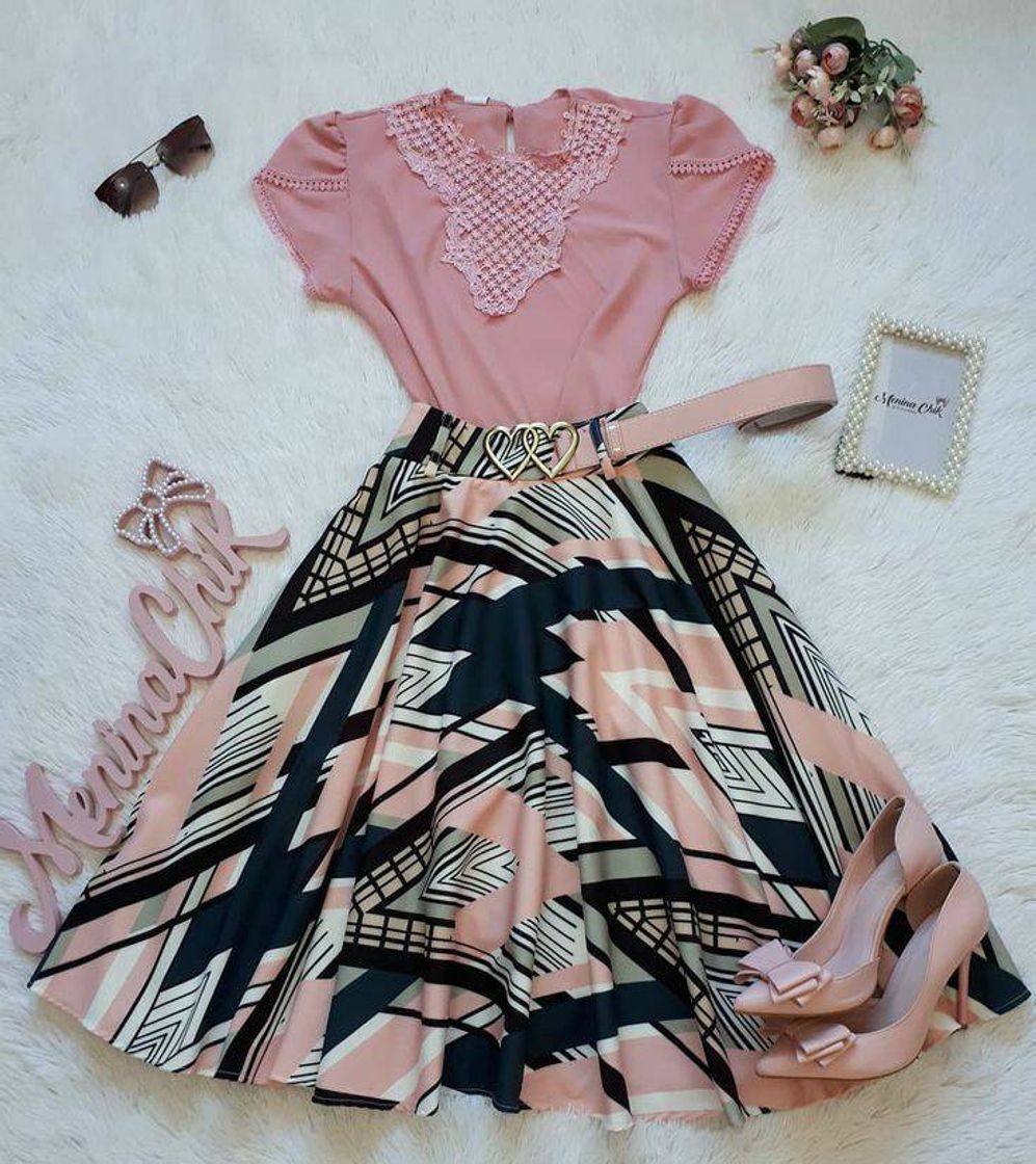 Social Look saia e blusa