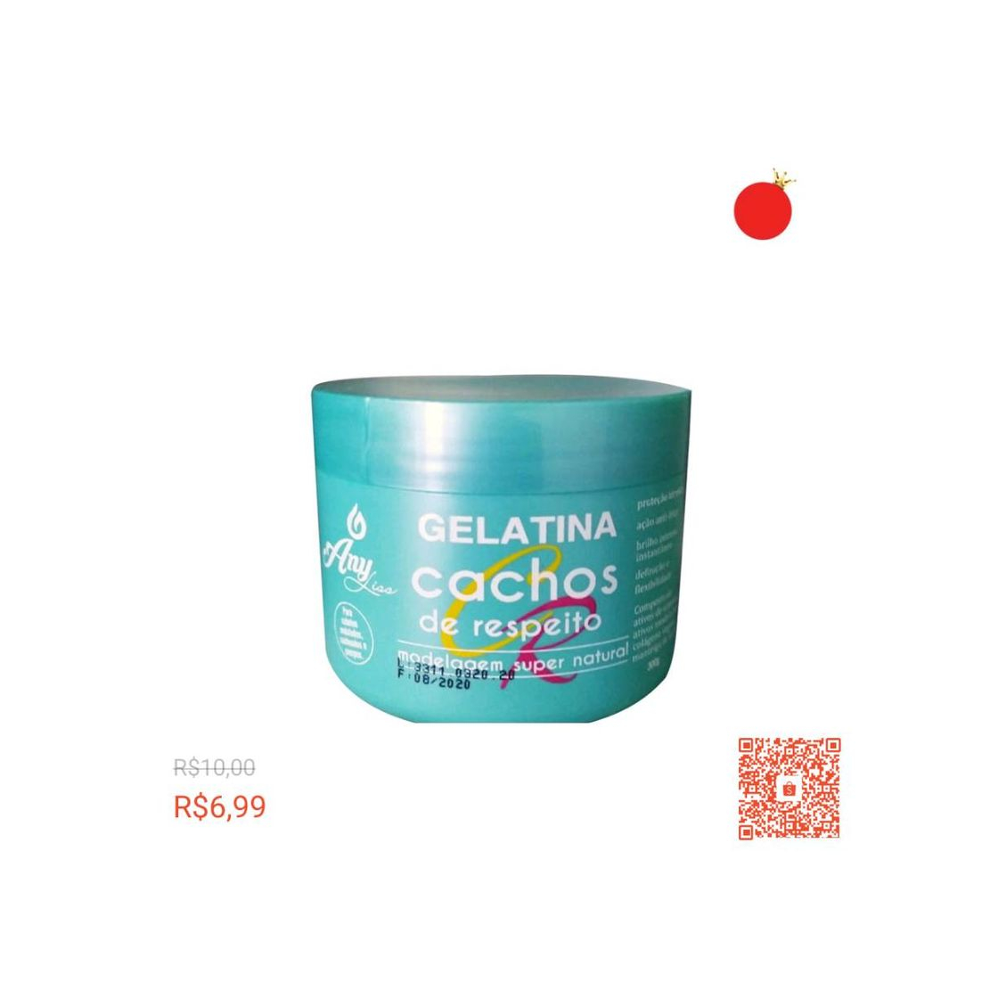 Moda 1 Gelatina Cachos Anyliss 300g🔥6