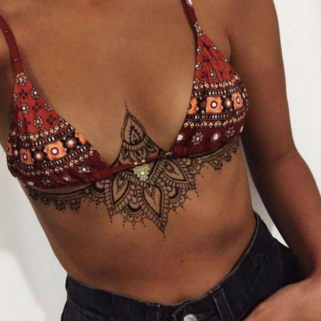 Fashion Tatuagem mandala 