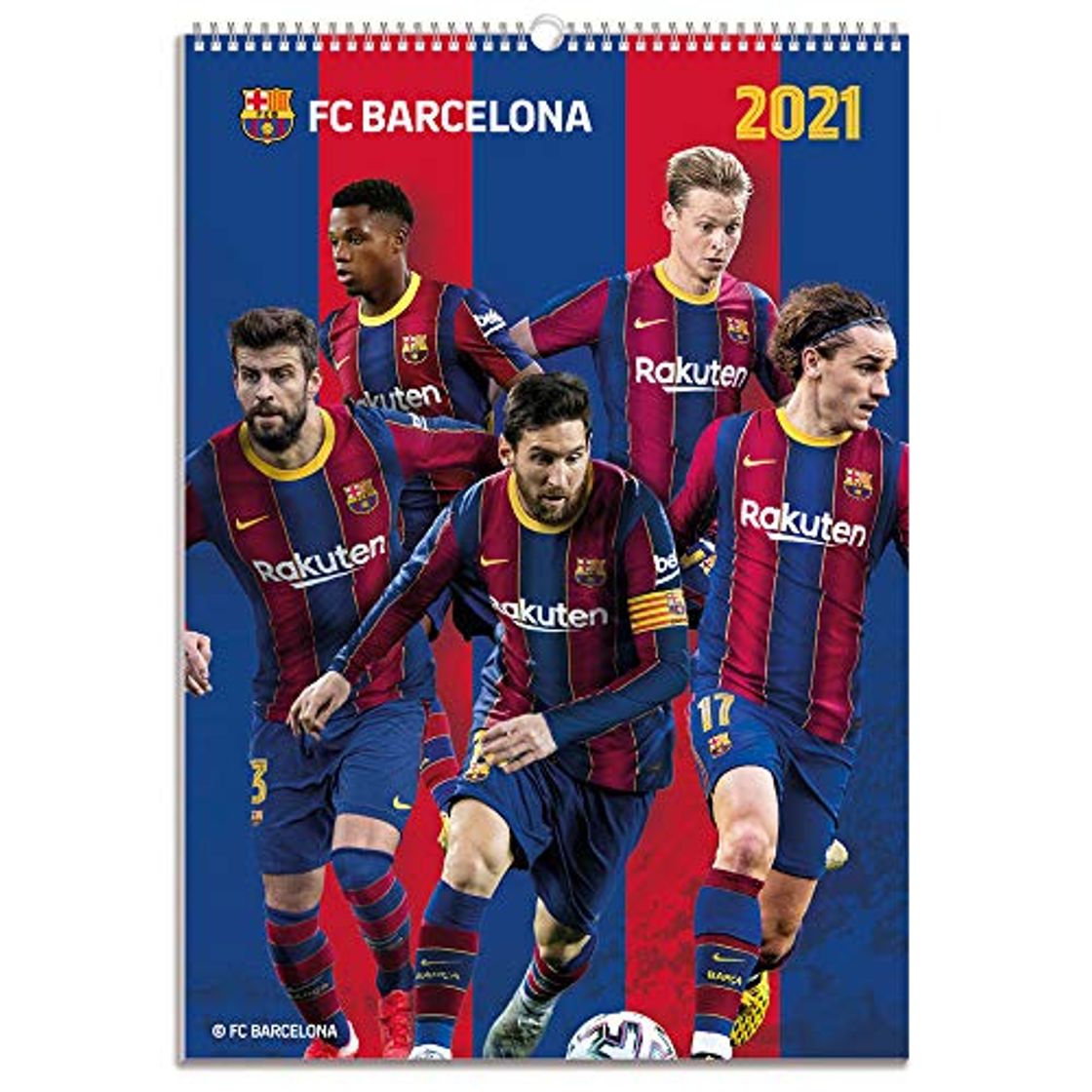 Product Grupo Erik CPA321003 - Calendario de pared 2021 FC Barcelona Grupo