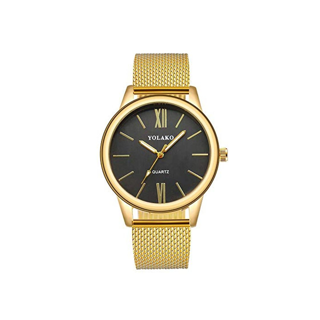 Fashion Reloj de la Correa_2019 Nueva Tendencia Reloj de la Correa de Las señoras Mesa de Estudiante shopee Relojes Oro Negro