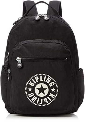 Kipling SEOUL Mochila escolar, 27 litros, Negro