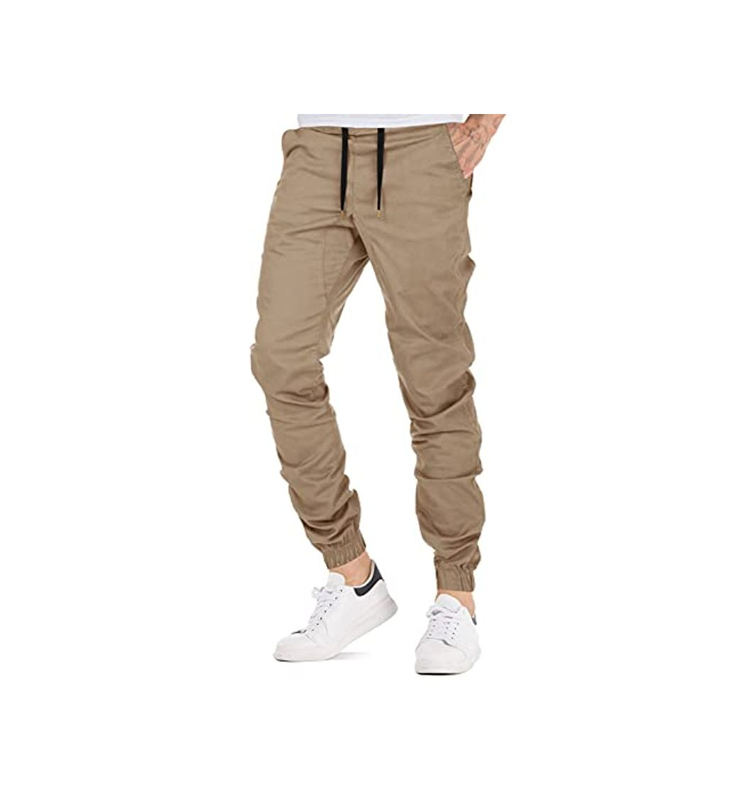 Social AitosuLa Hombres Jogger Chino Pantalones Slim Fit Jogging Casual Pantalón Trouser
